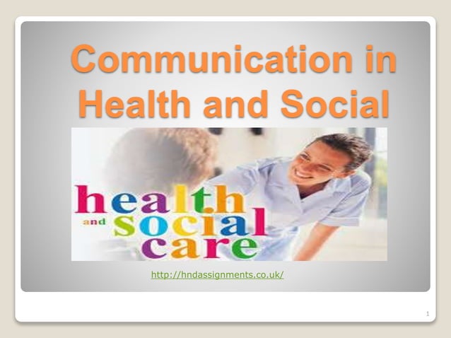 Communication in health and social care | PPT