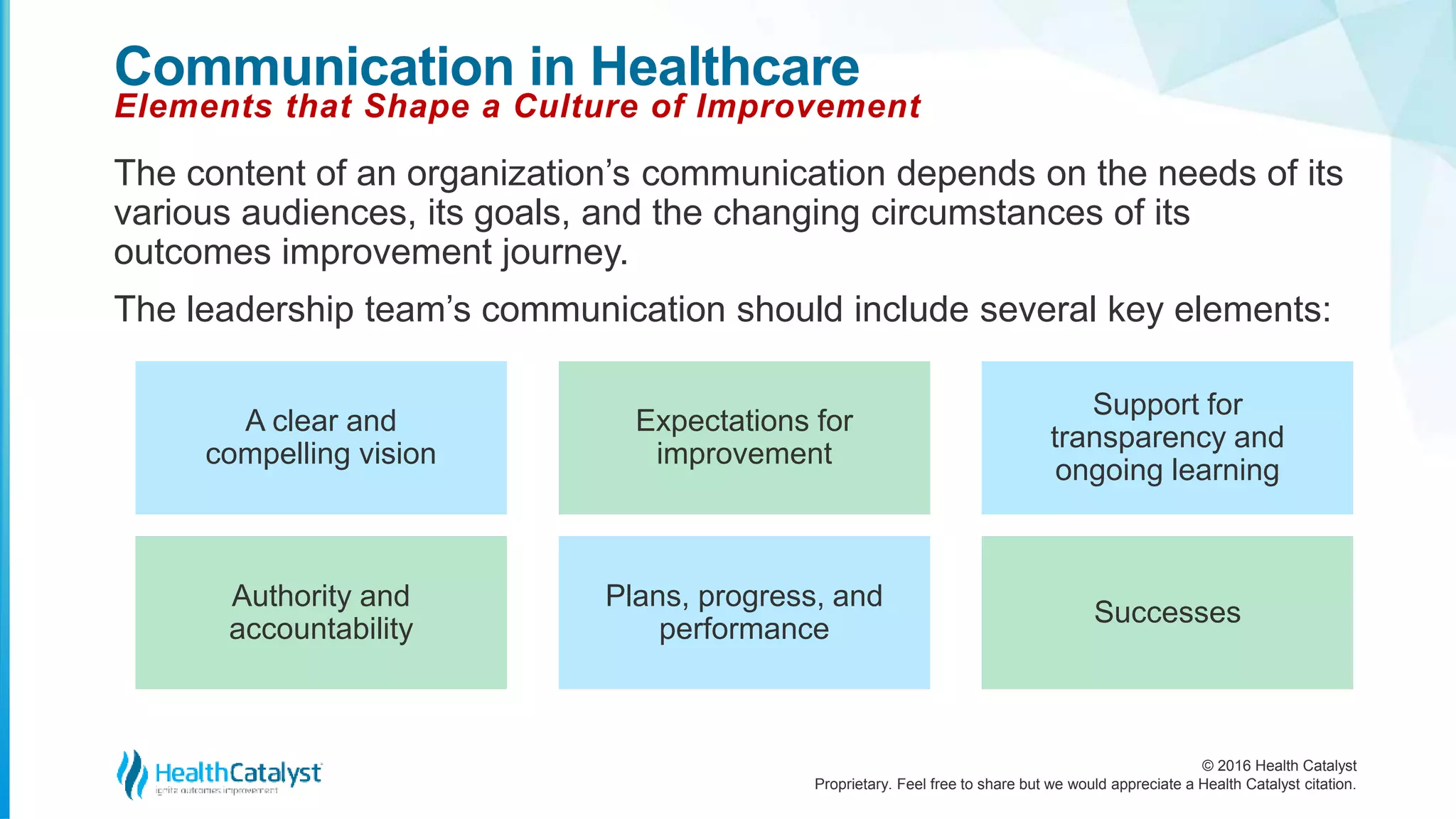 Communication in Healthcare Culture: Eight Steps to Uphold Outcomes ...