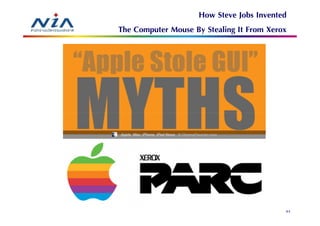 How Steve Jobs Invented
The Computer Mouse By Stealing It From Xerox




                                           84
 