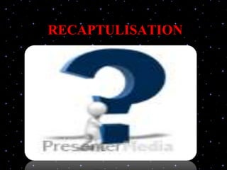 RECAPTULISATION
 