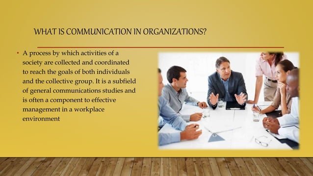 Communication in organizations | PPT