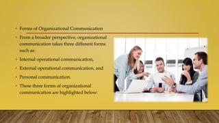 Communication in organizations | PPTX