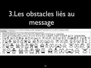 3.Les obstacles liés au
message
63
 