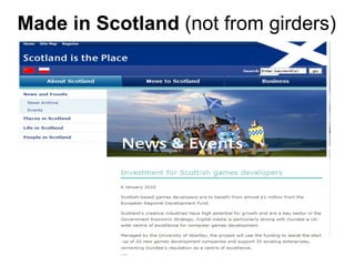 Made in Scotland  (not from girders) 