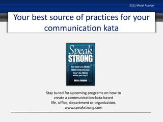 Communication kata | PPTX