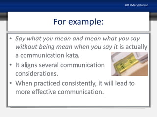 Communication kata | PPTX