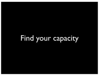 Find your capacity
