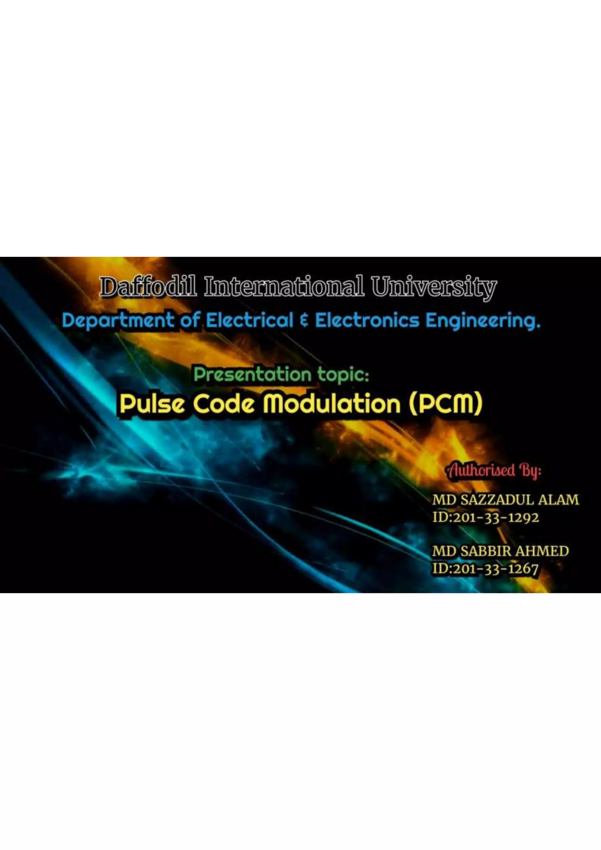 Pulse Code Modulation (PCM).pptx