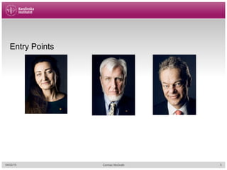 Entry Points
04/02/15 Cormac McGrath 3
 