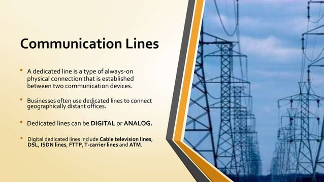 Communication line, communication devices and home network | PPT