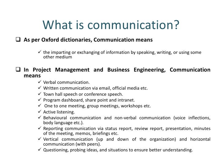 Communication Management