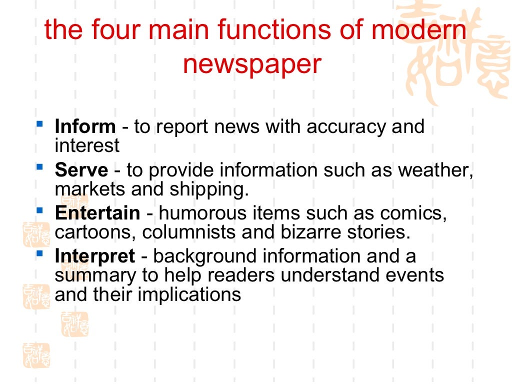 Communication media newspaper