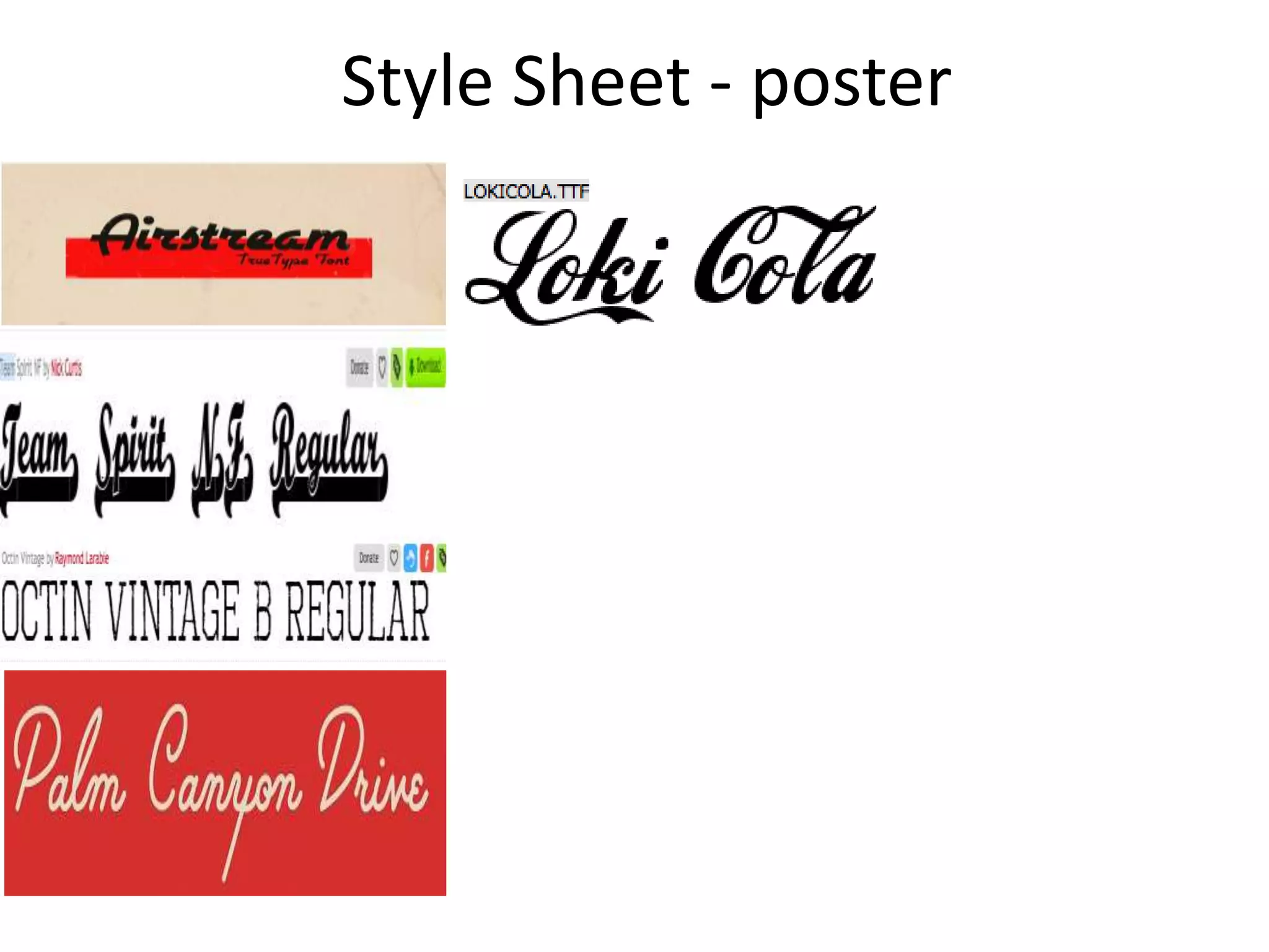 Style Sheet - poster
 