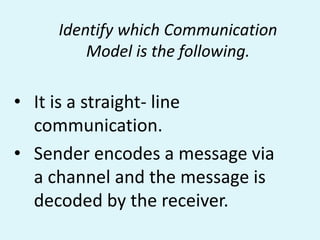 Communication model | PPTX
