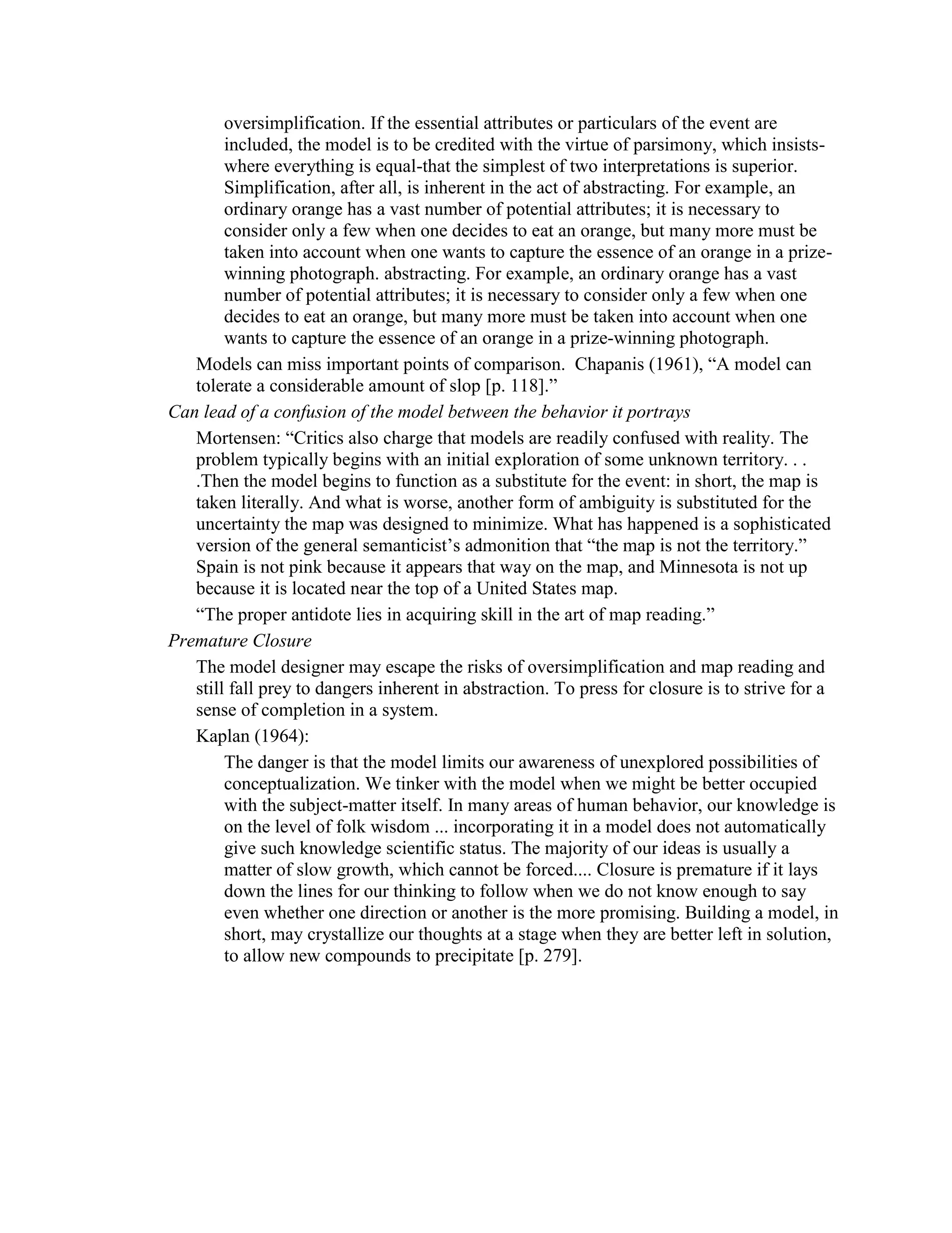 Communication models