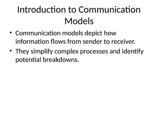 Different Communication_Models_Presentation | PPTX