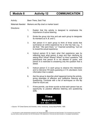 Prep Communcation Module Communication module | DOC