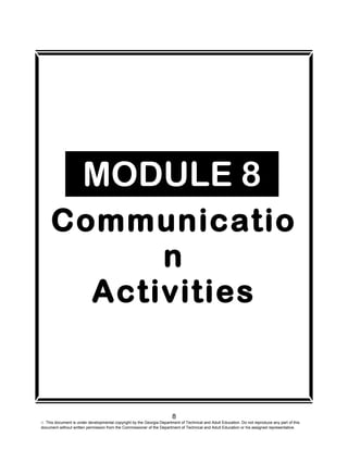 Communication Module Sample Communication module | DOC