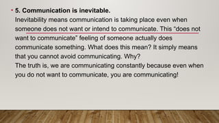Communication Is Irreversible Examples COMMUNICATION (nature,process) complex.pptx