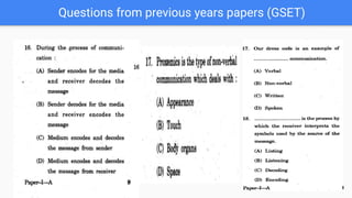 Questions from previous years papers (GSET)
 