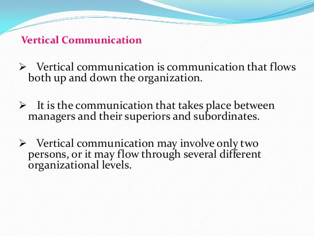 vertical communication