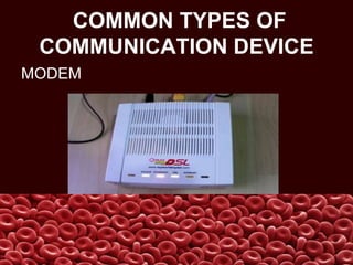 Communication & network devices | PPTX