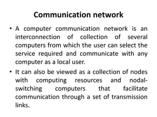 Communication networks | PPTX