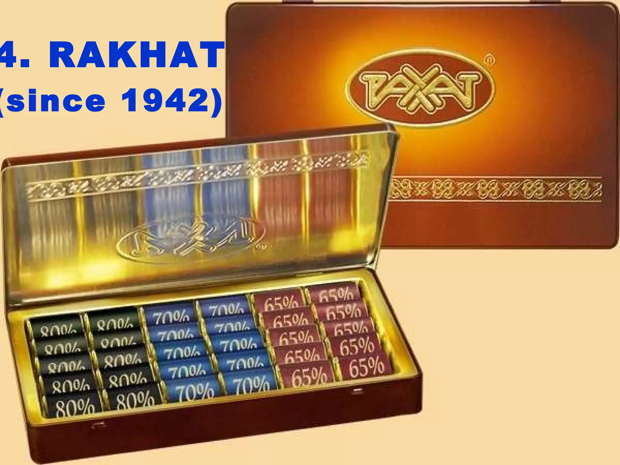 4. RAKHAT (since 1942) 