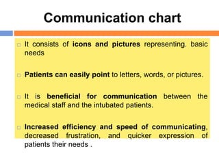 Communication In Icu Communication with ICU patients: Knowing their needs | PPTX