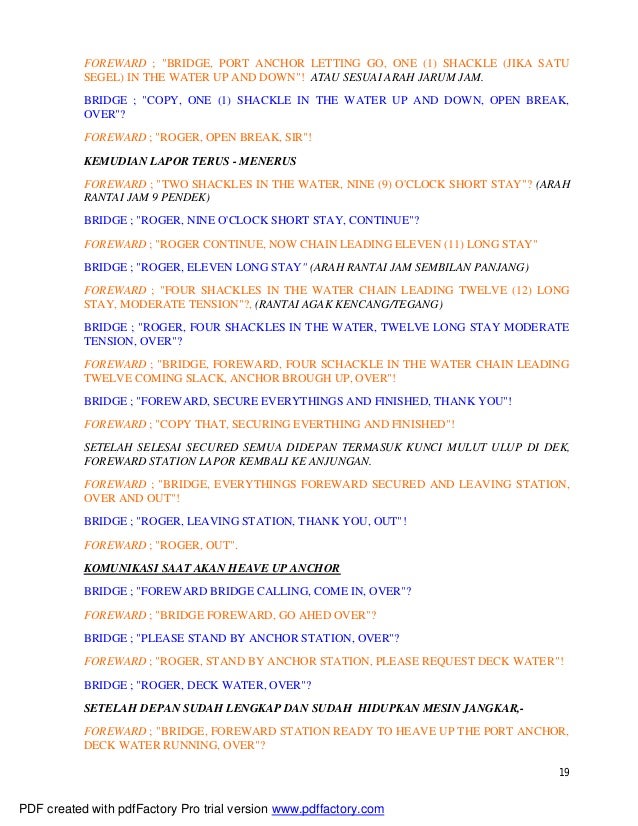 Communication Practice On Board