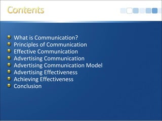 Communication Advert Principles of Communication & Advertising Effectiveness | PPT