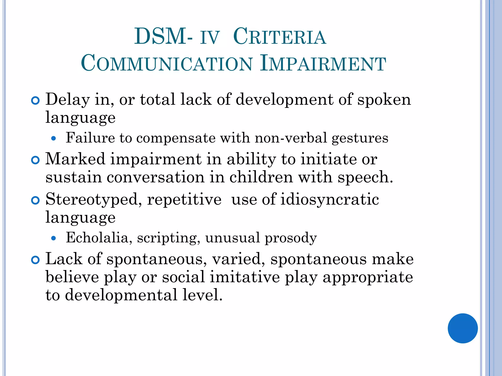 Communication problems and intervention for children with autism | PDF