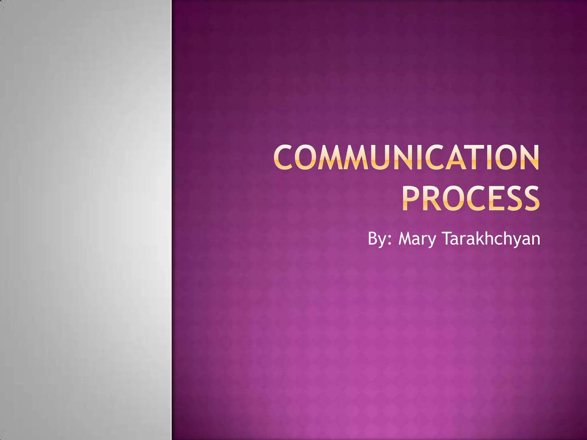 Communication process | PPT