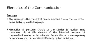 Communication Process in English Language | PPTX