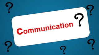communication
 