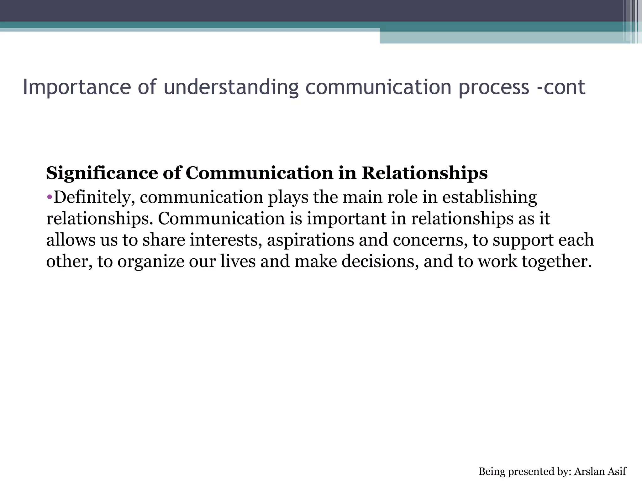Types of Communication

 •People communicate with each other in a number of ways that
 depend upon the message and its context in which it is being sent.
 Choice of communication channel and your style of communicating
 also affect communication. So, there are a variety of types of
 communication.


 •Types of communication based on the communication channels
 used are:
 1.Verbal Communication
 2.Nonverbal Communication
 