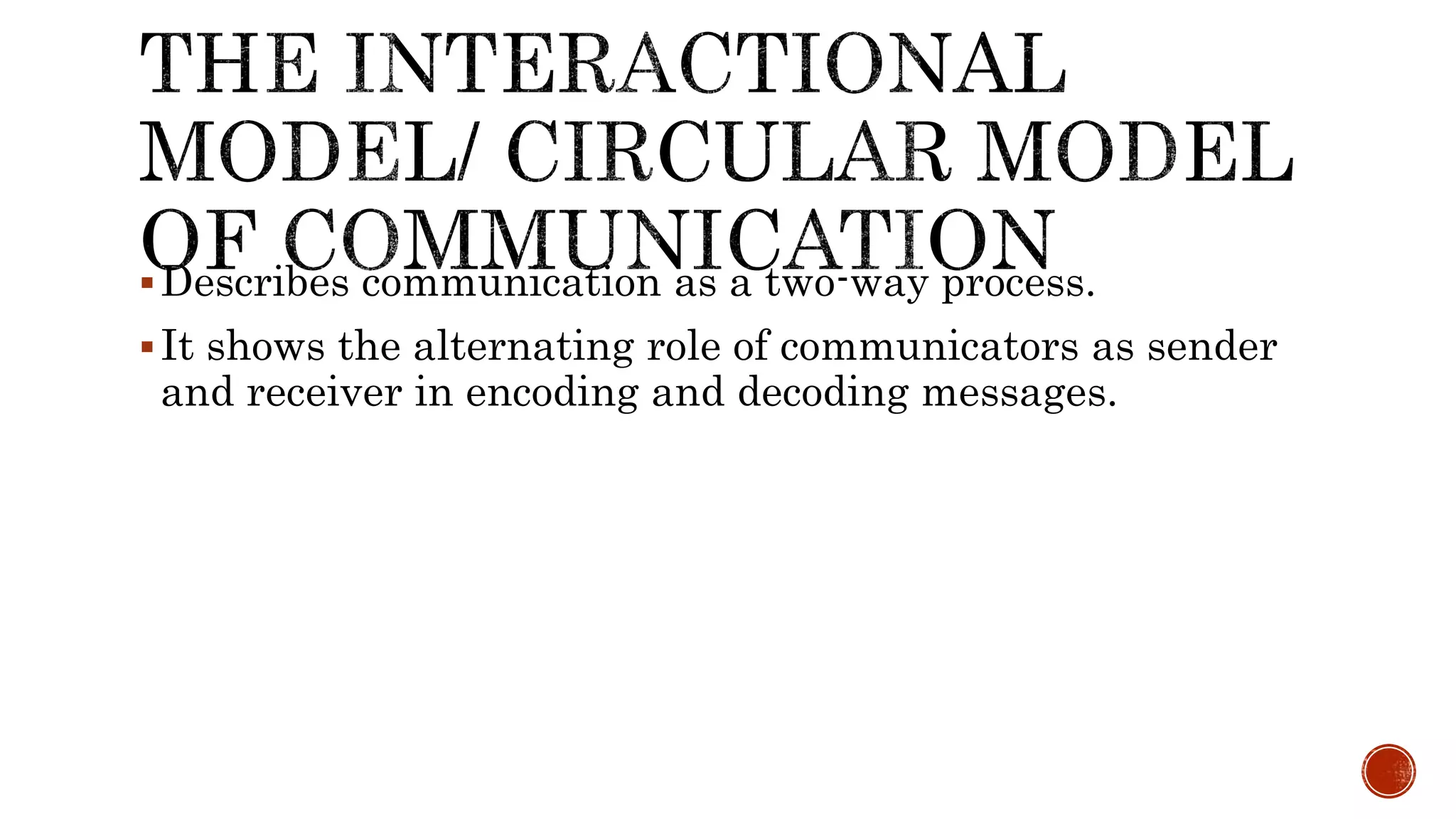Communication process models | PPT