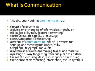 Communication & relationship building | PPTX