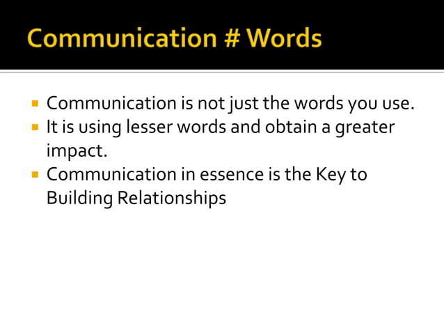 Communication & relationship building | PPTX