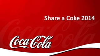 Share a Coke 2014
 