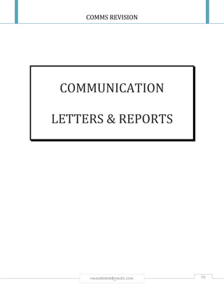 COMMS REVISION
59rmmakaha@gmail.com
COMMUNICATION
LETTERS & REPORTS
 