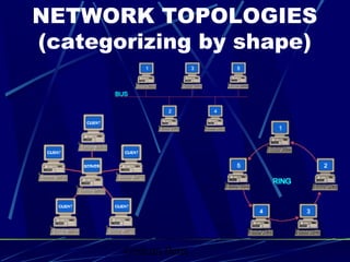 Graham Betts
NETWORK TOPOLOGIES
(categorizing by shape)
 