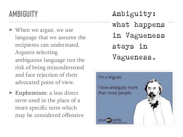 Ambiguity in a sentence image