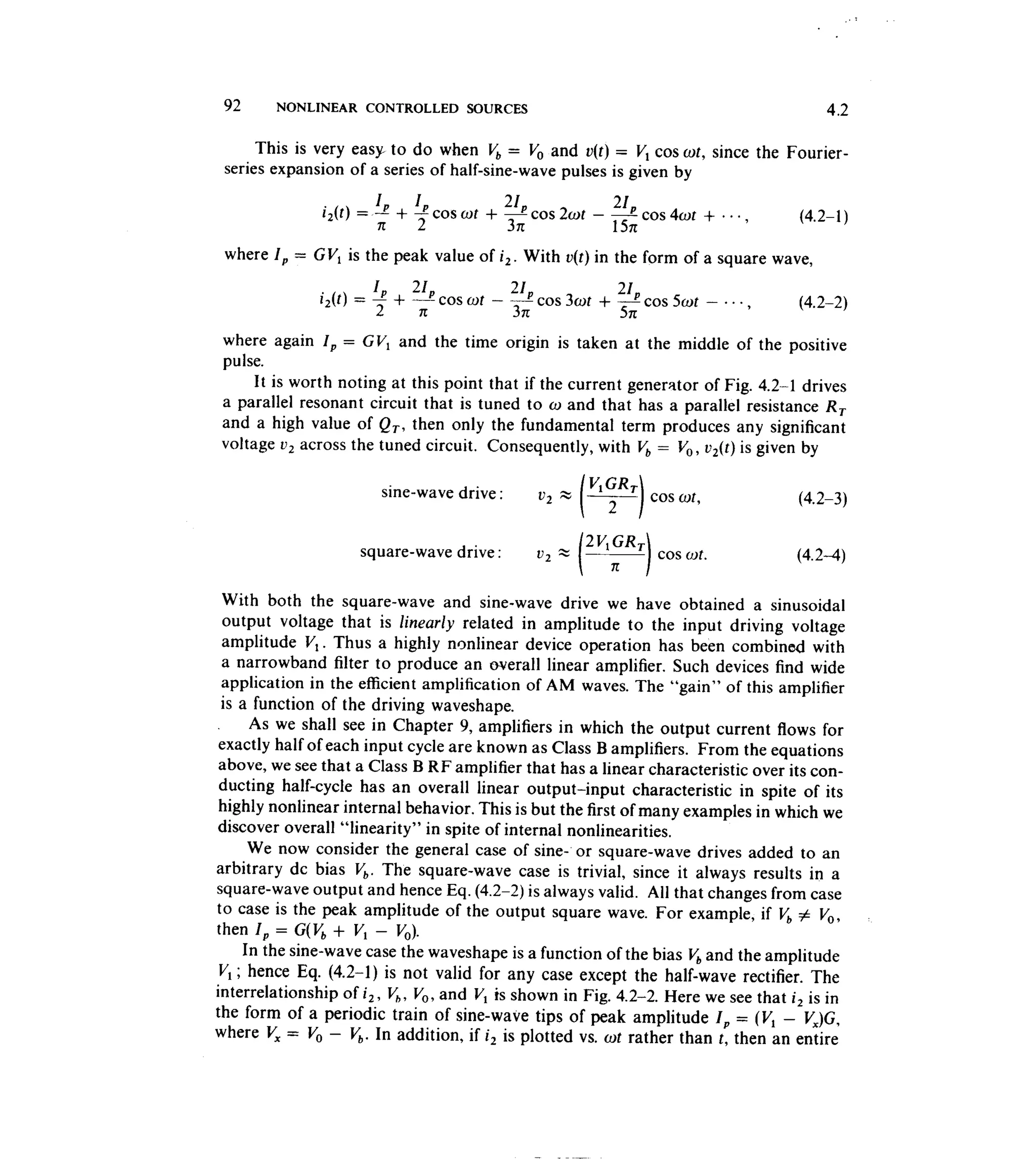 Communications circuits of clarke & hess