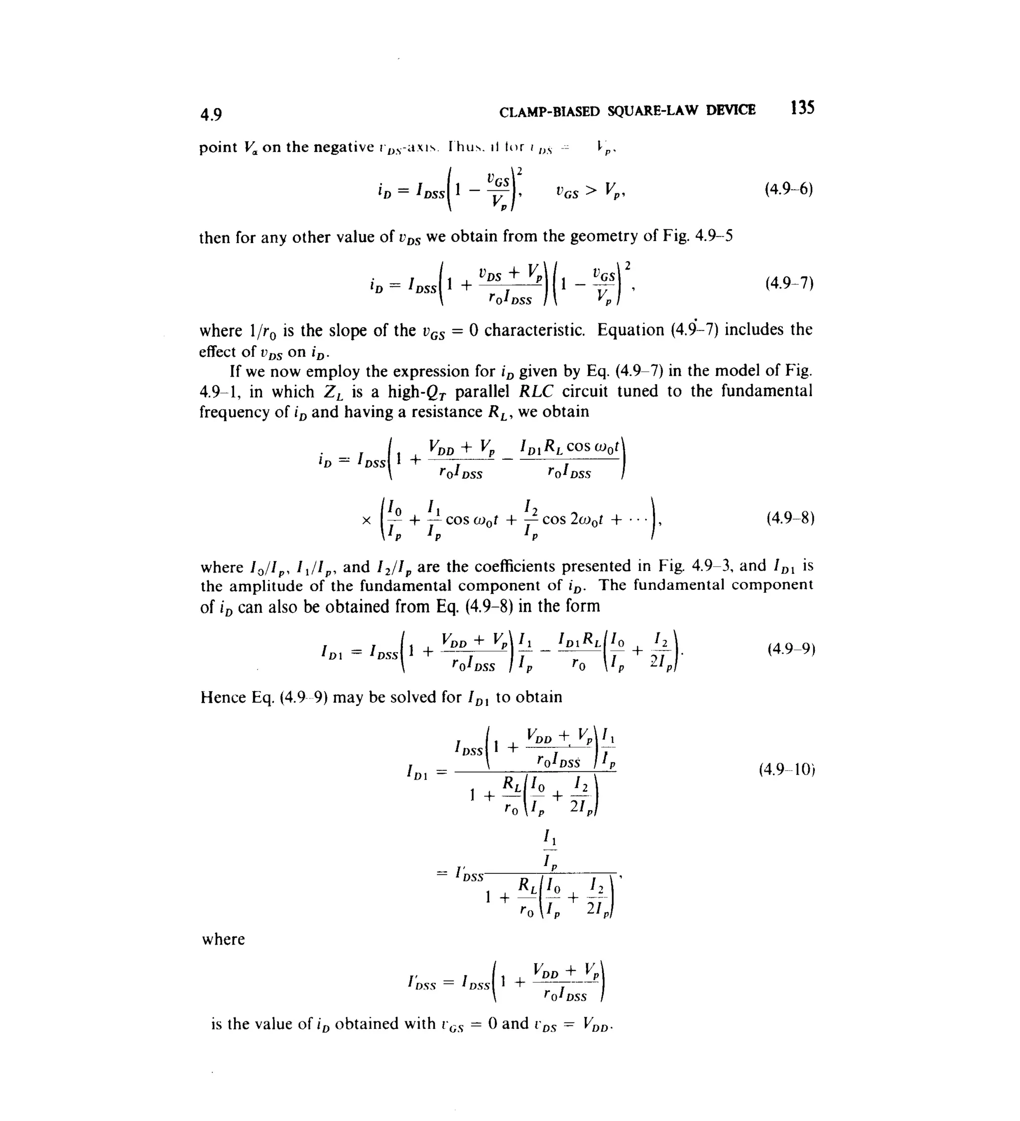 Communications circuits of clarke & hess