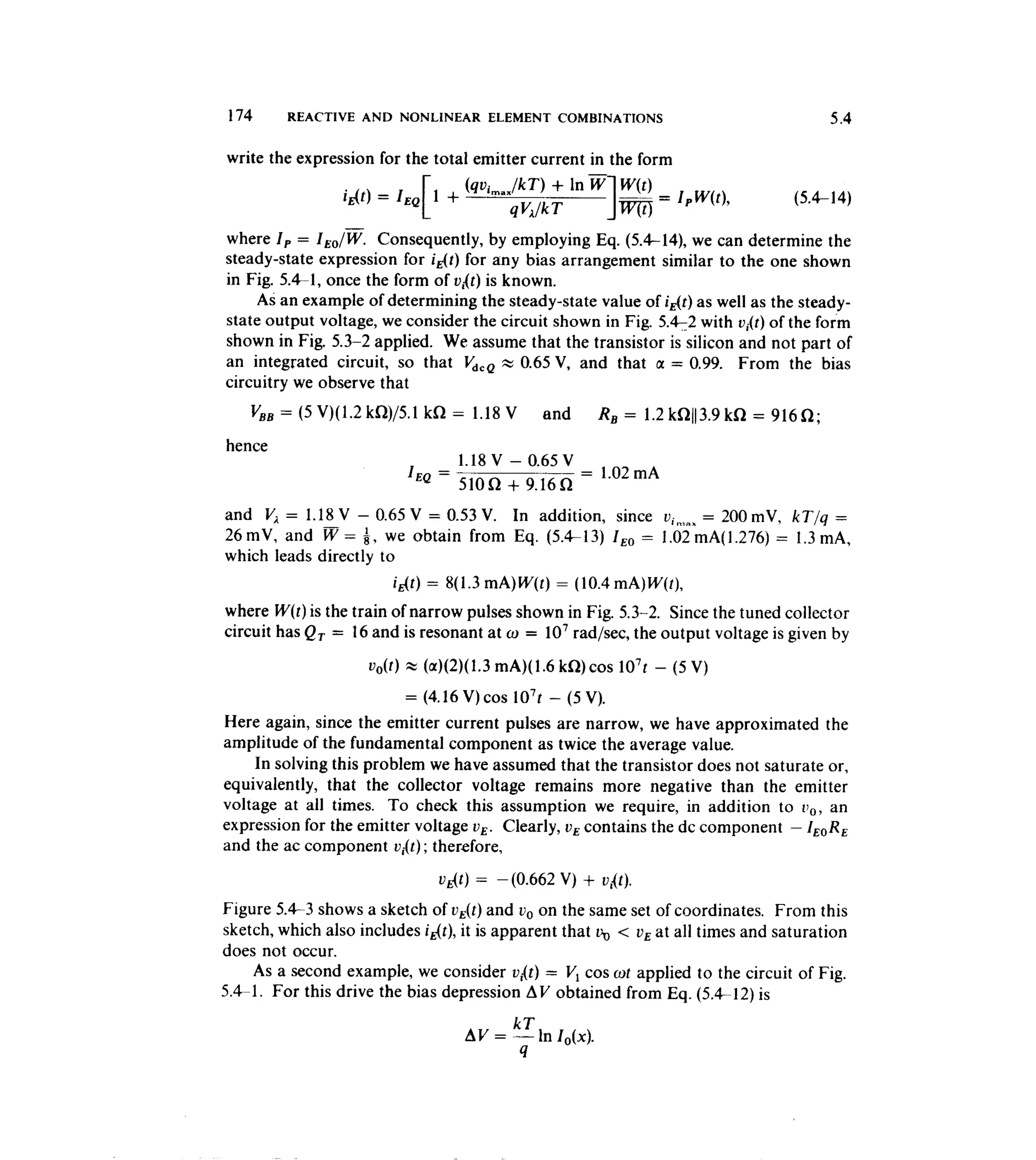 Communications circuits of clarke & hess