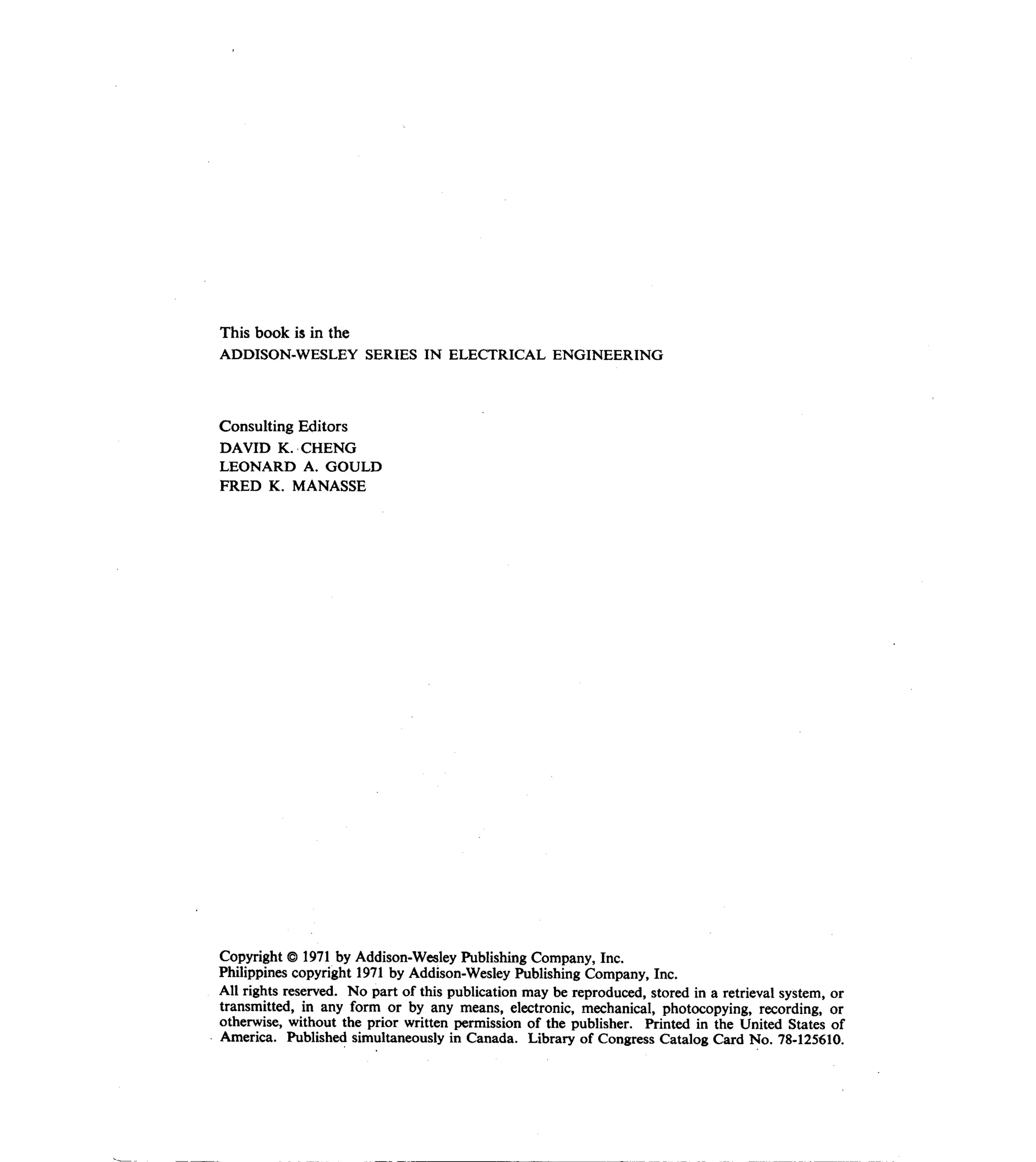 Communications circuits of clarke & hess