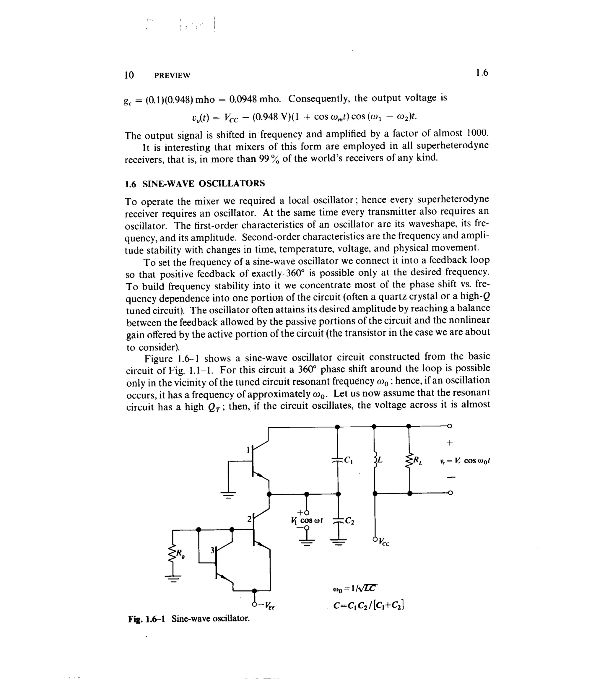 Communications circuits of clarke & hess