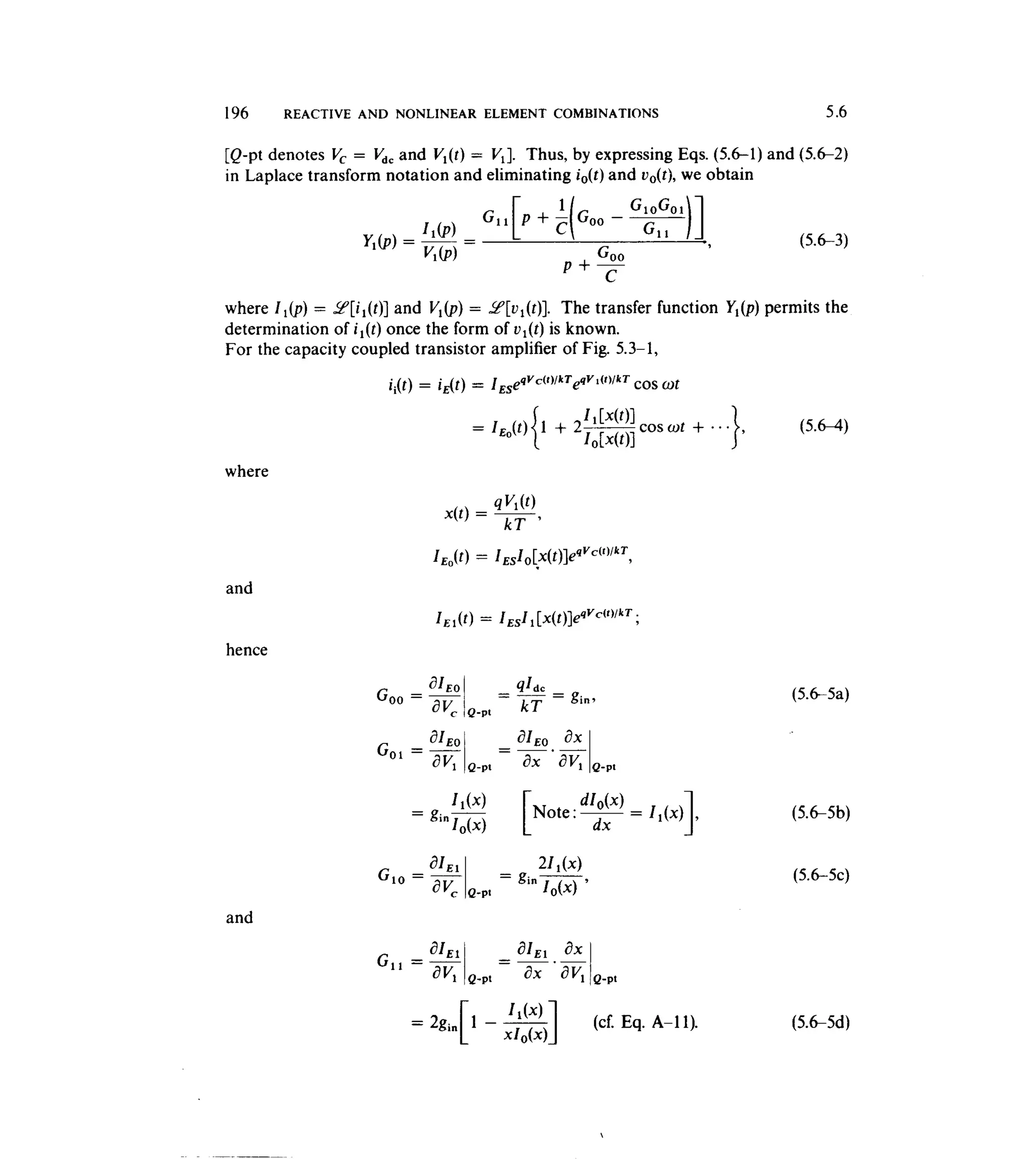 Communications circuits of clarke & hess