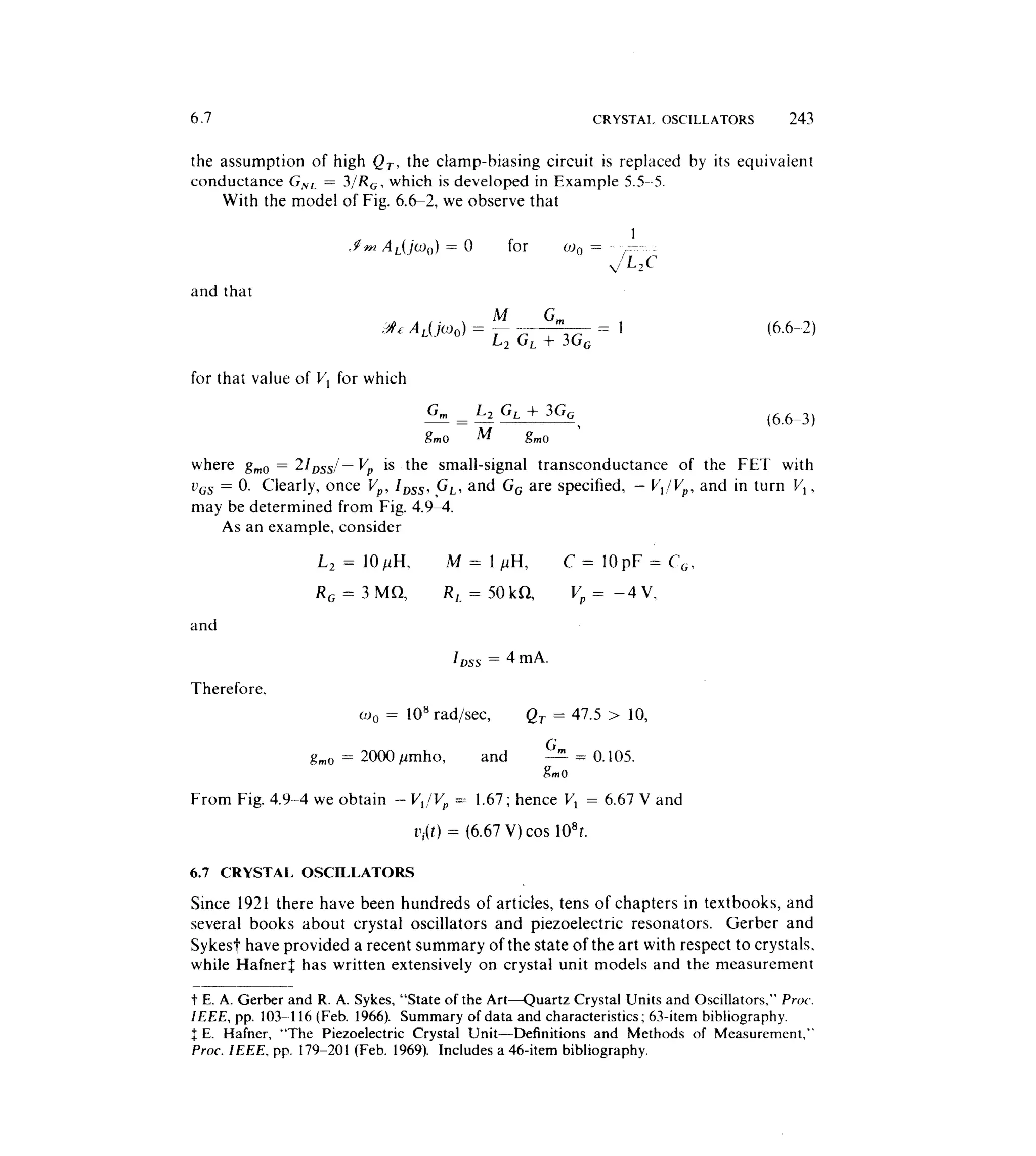 Communications circuits of clarke & hess